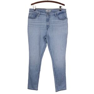 Levis 721 High Rise Skinny Jeans Light Wash Sz. 34 Inseam 29"